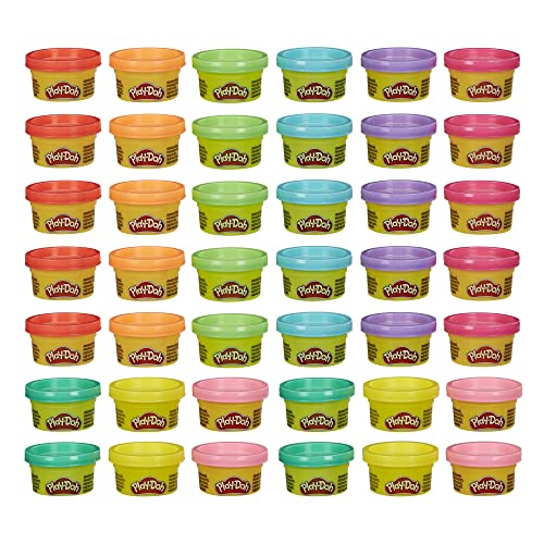 Play Doh Bulk Handout 42-Pack of 1-Ounce Modeling Compound Cans, - Product Imagery