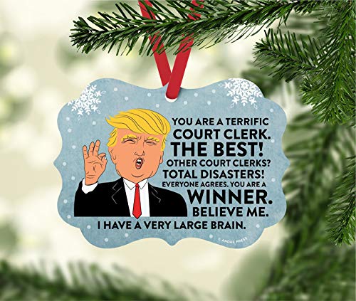 President Donald Trump Fancy Frame Keepsake Christmas Ornament - Product Imagery