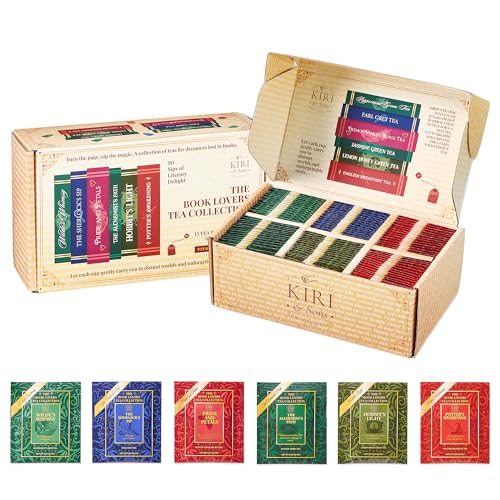 Book Lovers Tea Collection Assorted Premium Tea Bags Book - Kiri & Sons Official Imagery - 1