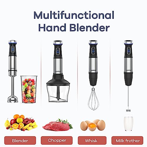Ganiza Immersion Blender 5 in 1 Hand Blender Max 1000W Heavy - Product Imagery