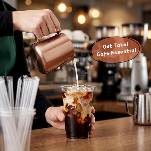 VITEVER [100 Sets - 16oz] Clear Plastic Cups with Lids and - Product Imagery