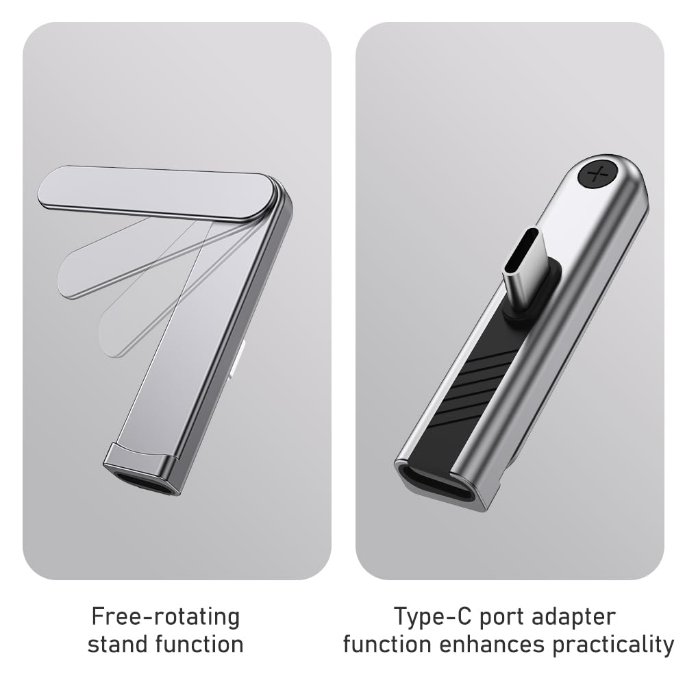 Aurioen 240W USB-C 360° Charging Adapter with Stand 2-Pack