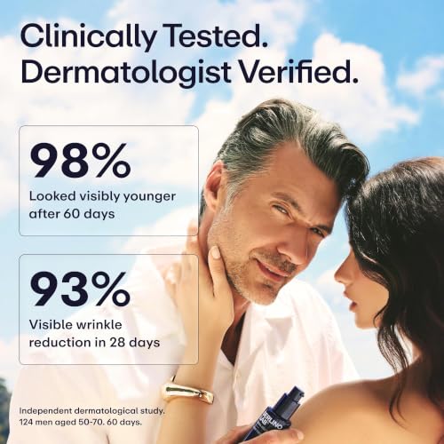 SerlinoLab Night Face Cream for Men – Anti-Aging Moisturizer - Product Imagery