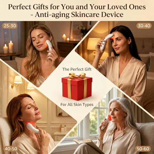 7-Color LED Red Light Therapy for Face & Neck Massager | - Product Imagery