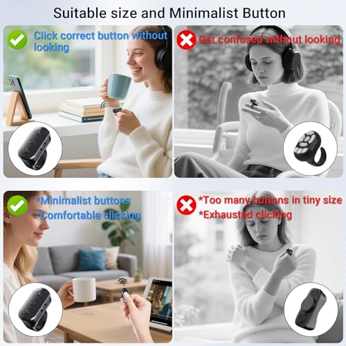 Scrolling Ring Remote for TikTok YouTube IG Shorts Video - Product Imagery