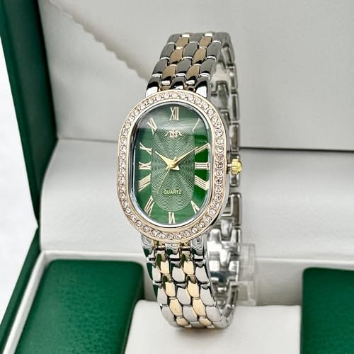 Women Vintage Rome Watch Oval Case Dress Watches - Product Imagery