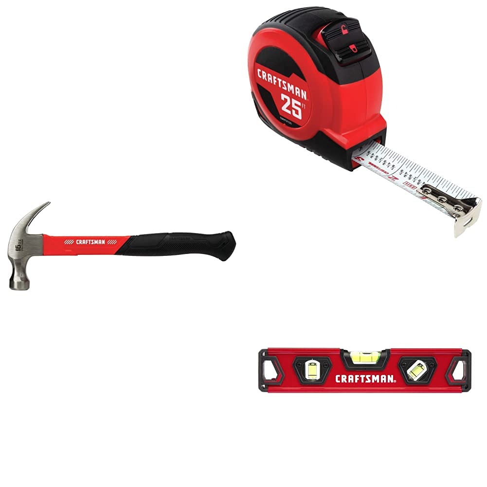 CRAFTSMAN Hammer Fiberglass 16 oz with Tape Measure Self - CRAFTSMAN Official Imagery - 1