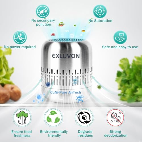 Refrigerator Deodorizer, Up to 10 years, Freezer Odor Eliminator - Product Imagery