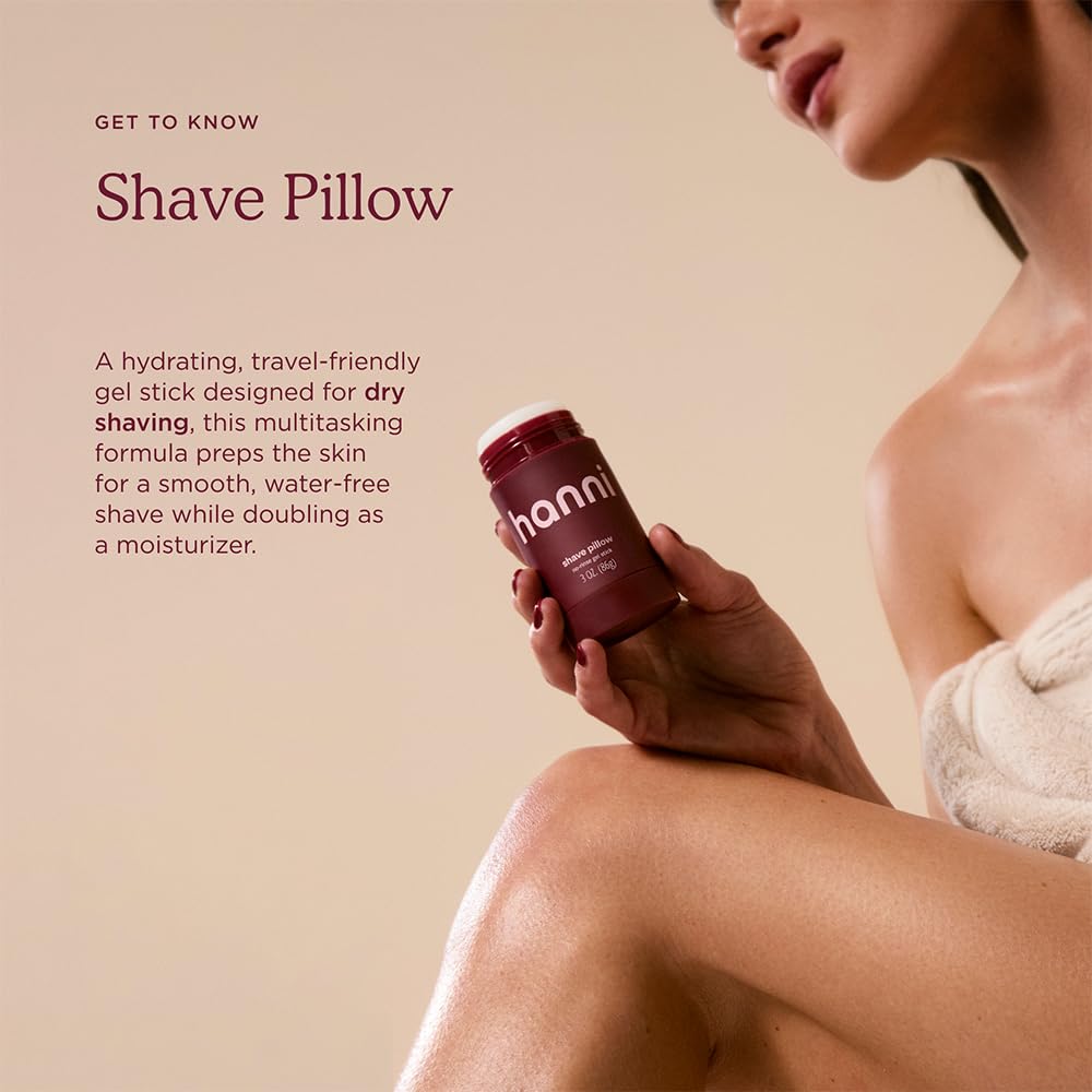 HANNI Shave Pillow No Rinse Shave Gel Stick Waterless Dry - HANNI Official Imagery - 4