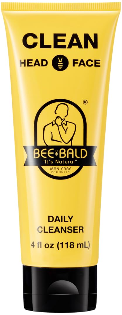 Bee Bald CLEAN Daily Head Care & Scalp Cleanser, Face Wash For - Product Imagery