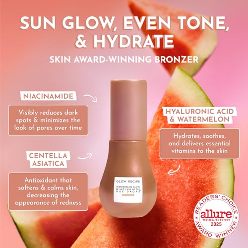 Glow Recipe Hue Drops - Mini Tinted Face Serum - Bronzing Drops - Product Imagery