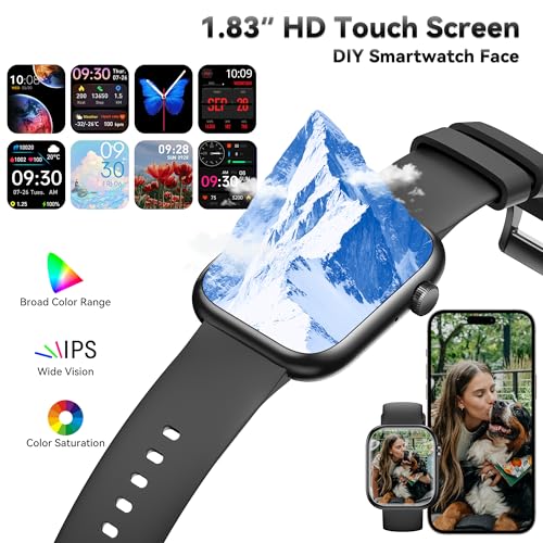 Smart Watch for Men Women(Answer/Make Call), 1.83" Fitness Watch - Product Imagery
