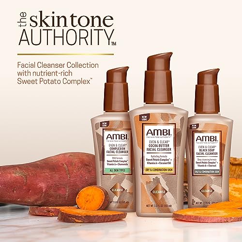 Ambi Even & Clear Purifying Charcoal Black Soap Facial Cleanser - Product Imagery
