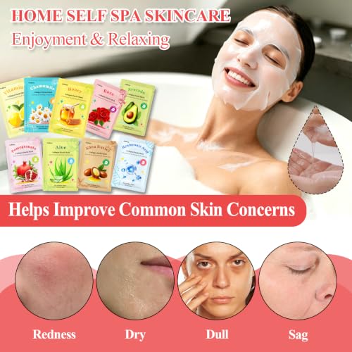 ANKOOY 33 Pack Face Masks Skincare Gifts for Teens Girls Women... - Product Imagery