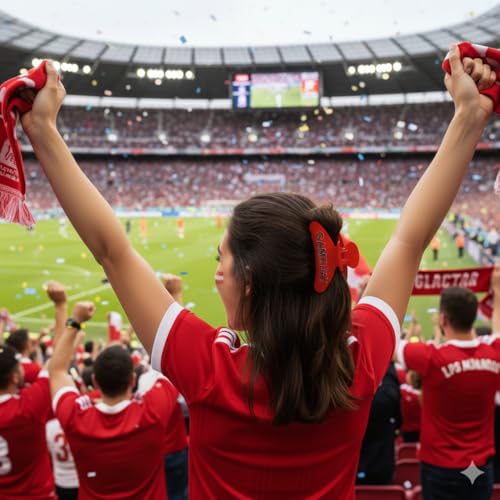 Game Day Hair Claw Clips for Women Trendy Football Hair Clip - Product Imagery