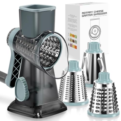 Rotary Cheese Grater Hand Crank Transparent - Shredder Slicer - Product Imagery