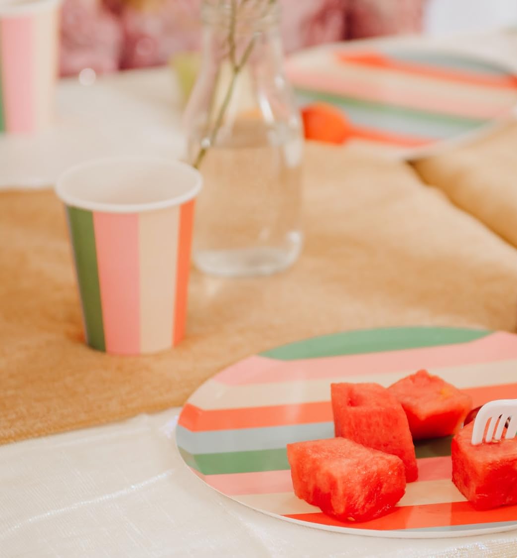 Vibrant Striped Party Pack - Pop Party Supplies Official Imagery - 7