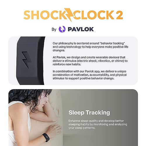 Pavlok Shock Clock | Budget Silent Alarm Clock | Perfect for - Product Imagery