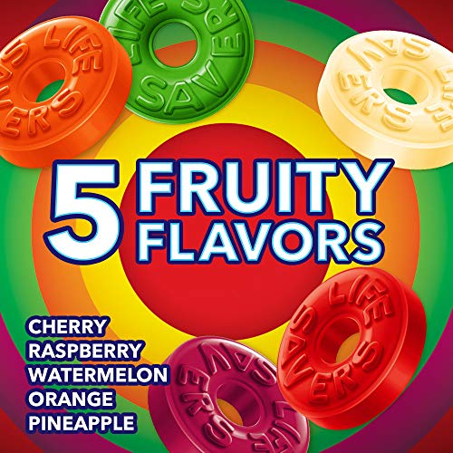 LIFE SAVERS 5 Flavors Hard Candy, Party Size, 50 oz Sharing Bag - Product Imagery