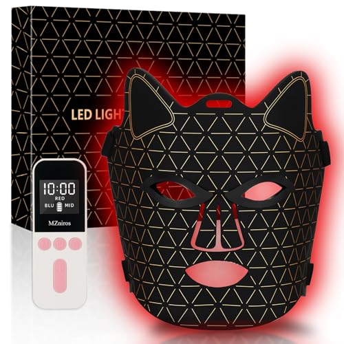 Red Light Therapy Mask for Face with 2600mAh Rechargeable Remote - Product Imagery