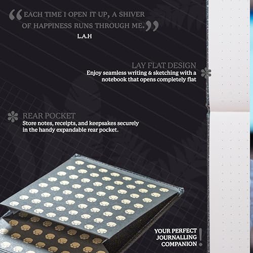 Dingbats* - Wildlife Dotted Reporter A6 Notebook - PU Leather - Product Imagery