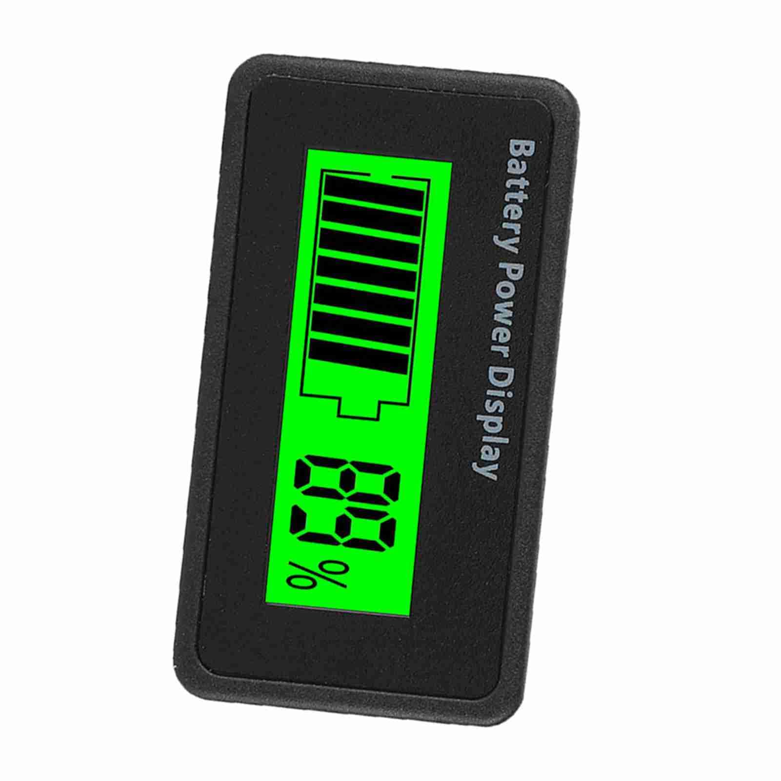 LICAEVEY GY-6H battery capacity tester with LCD display, voltage meter, and green backlight for 12-48V electric circuit testing.