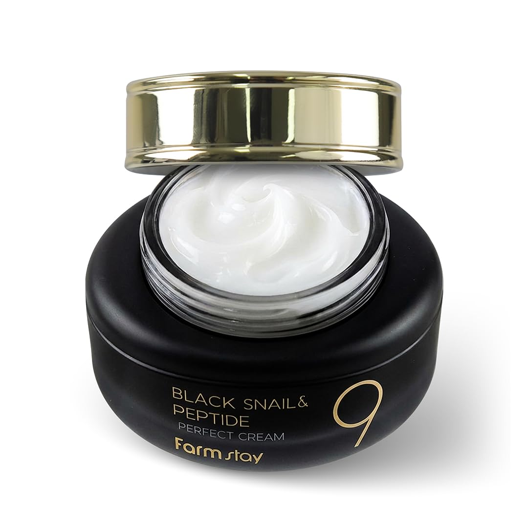 FARMSTAY Black Snail Peptide 9 Perfect Cream Snail Mucin - FARMSTAY Official Imagery - 2