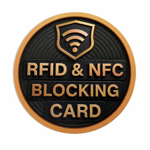 SaiTech IT Round Shape RFID Blocking Card for Credit Debit ID - Product Imagery