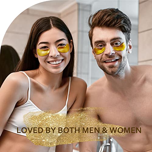 Under Eye Patches (30 Pairs), 24K Gold Eye Mask for Dark Circles - Product Imagery