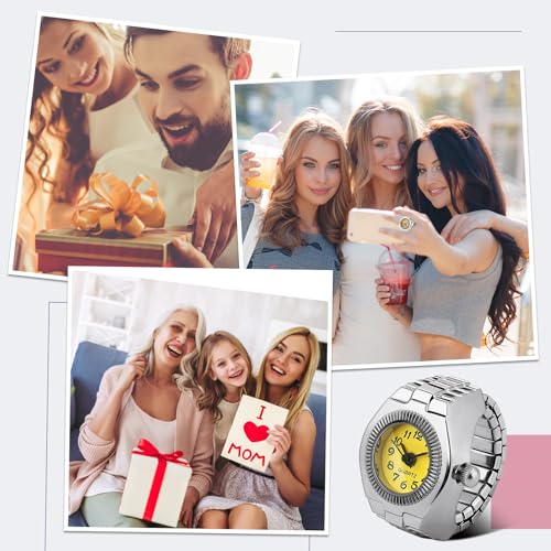 Landical 10 Pcs Finger Watches for Women Men - Product Imagery
