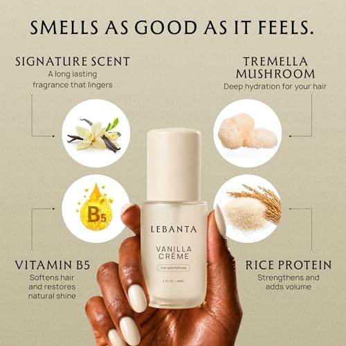 Lebanta Hair Perfume for Women - Odor Eliminator Oil Hair Spray - Product Imagery