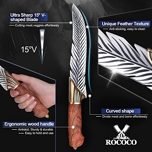 ROCOCO Feather Viking Knife Gift - Japanese Boning Knife - Product Imagery