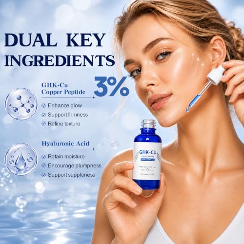 Copper Peptides Serum for Face, 1.18 fl oz/35ml, with GHK-Cu - Product Imagery