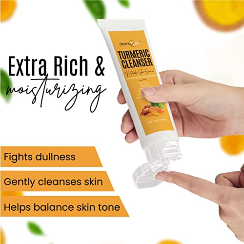 Turmeric Facial Cleanser – Natural Anti-Aging Exfoliating - Product Imagery
