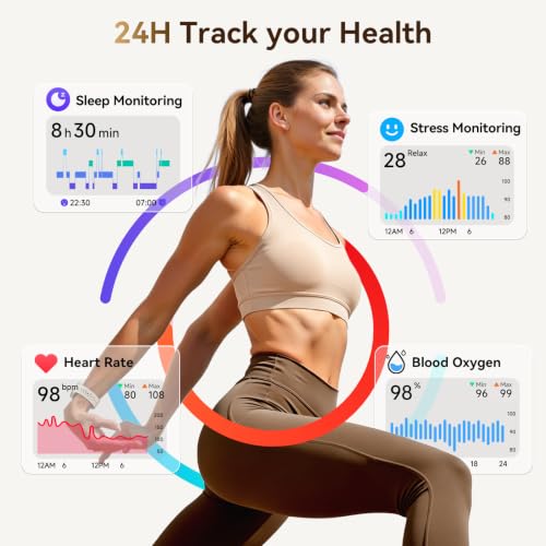 Smart Watch for Women/Men for iPhone & Android, 1.27" Ultra-HD - Product Imagery