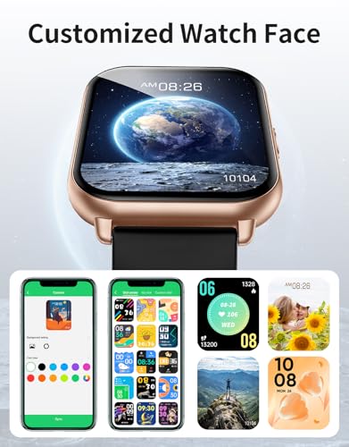 RUIMEN Smart Watches for Men Women (Answer/Make Call, 2 Bands), - Product Imagery
