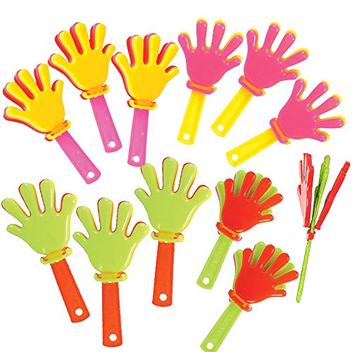 ArtCreativity Mini Hand Clappers, 48 Pack 3 Inch Party - Product Imagery