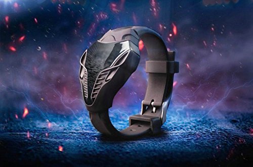 FANMIS LED Digital Fashion Cobra Watch Black Silicone Iron - Product Imagery