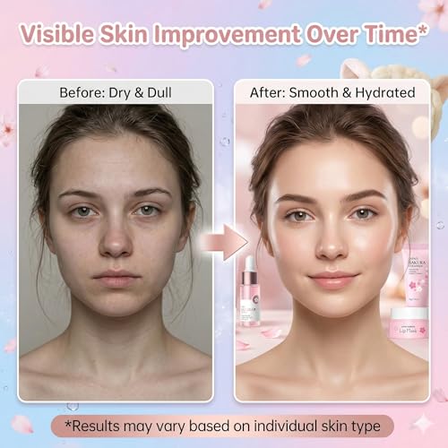 Japan Sakura Skin Care Set - Sakura Birthday Gifts For Teen - Product Imagery