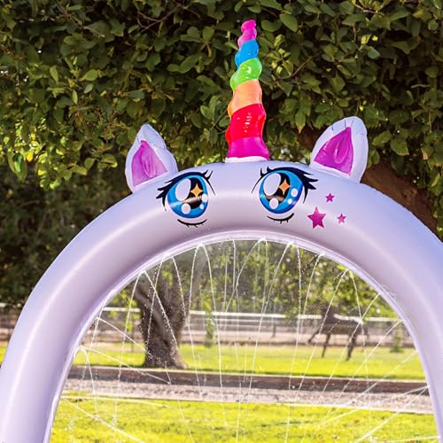 Sloosh Inflatable Ride a Unicorn Costume Sprinkler Arch - Water - Product Imagery
