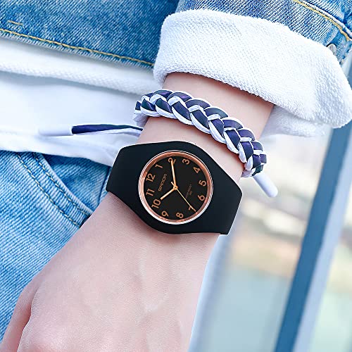 XCZAP Women's Analog Watch with Silicone Jelly Strap, Japanese - Product Imagery