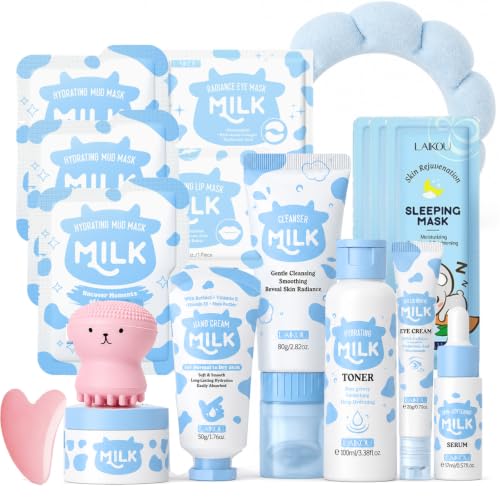 17 IN 1 Milk Skin Care Set for Kids Teens Gentle Facial Care - Lingyun Official Imagery - 1
