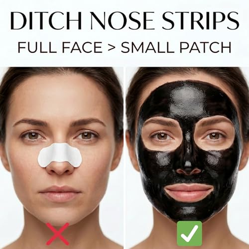 Black Mask Peel Off Face Mask with Activated Charcoal, Blackhead - Product Imagery