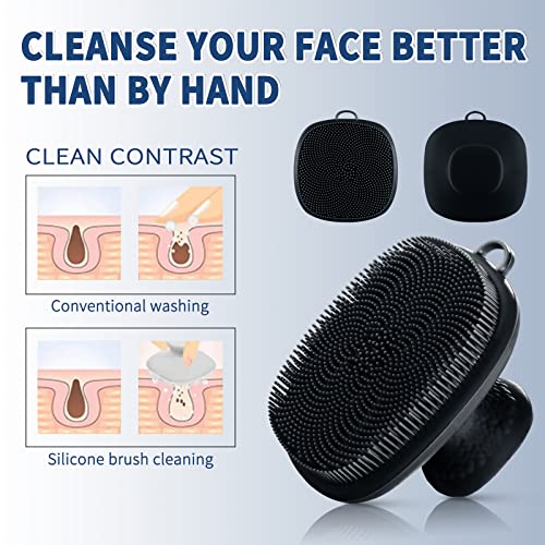 Face Scrubber, Silicone Face Scrubber for Men Facial Cleansing - Product Imagery