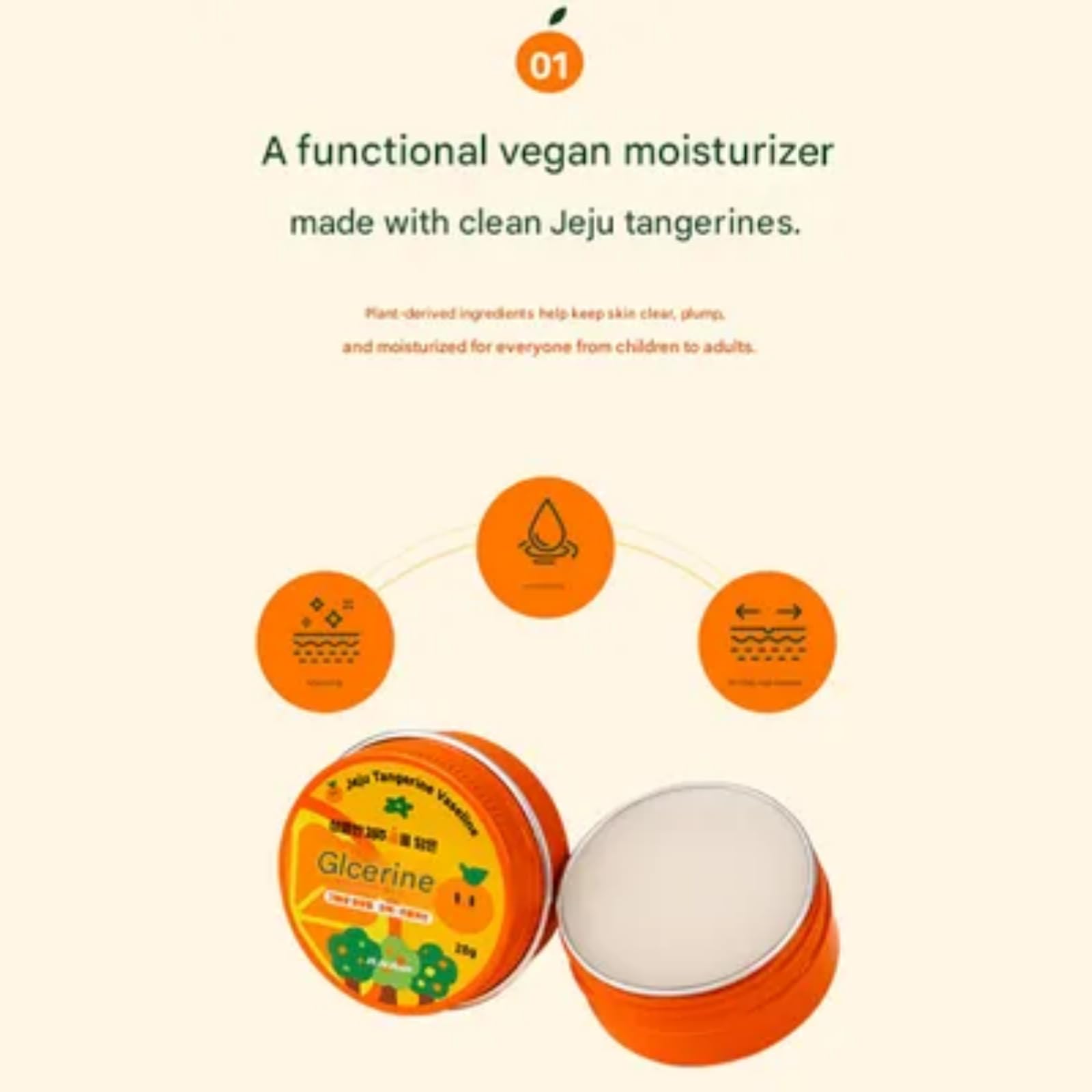 JEJUJOAH All-in-One Jeju Tangerine Lip Balm & Body Butter – Hydrating - View 5