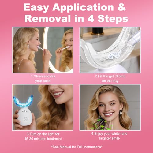 Teeth Whitening Kit with LED Light Tray for Sensitive Teeth, 5 - Product Imagery