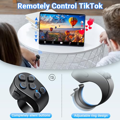 TikTok Scrolling Ring Remote Control, Page Turner for iPad - Product Imagery