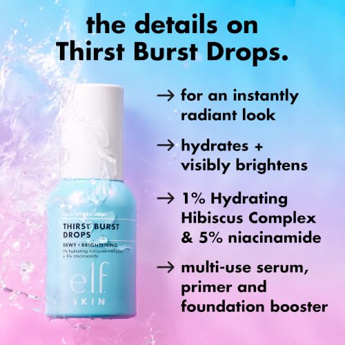 e.l.f. SKIN Holy Hydration! Thirst Burst Drops, Face Serum, 1 oz - Product Imagery