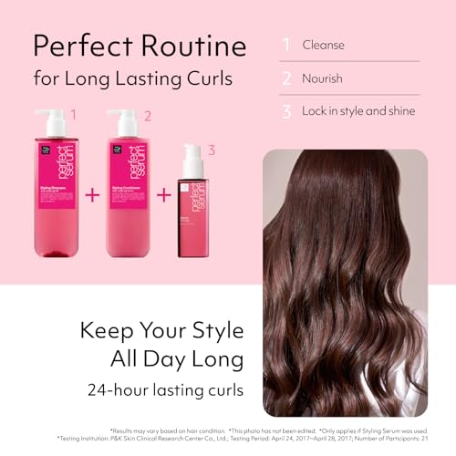 Mise En Scene Hair Perfume Shampoo - Perfect Styling Serum - Product Imagery