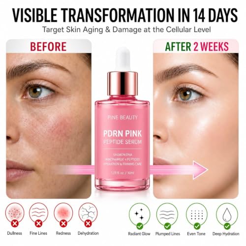 PDRN Pink Peptide Serum with Salmon DNA – Pink Glow Serum with - Product Imagery